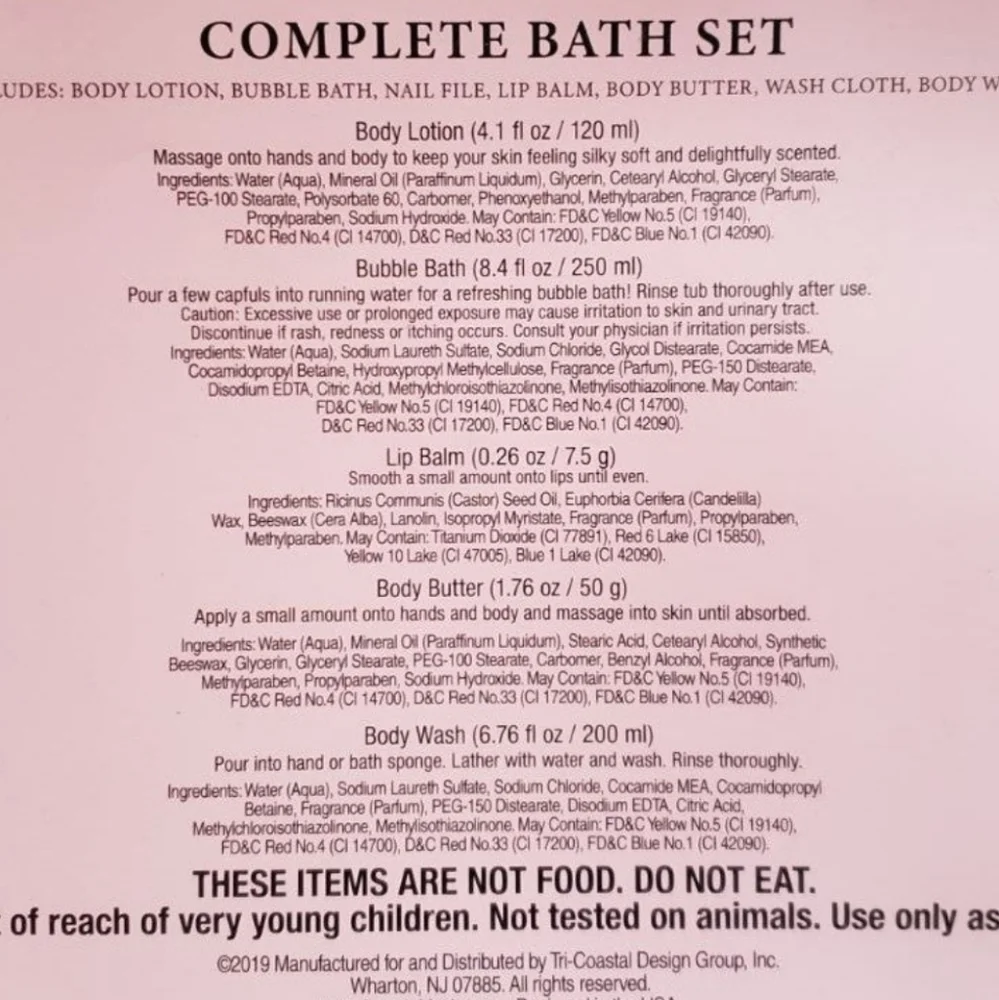 FAO Schwarz Girls Complete Bath Gift Set NWT in Gift Box